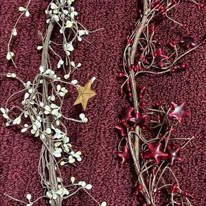 Faux Berry Garland/Swag x 2! Approximately 4 3/4 feet. Good condition.